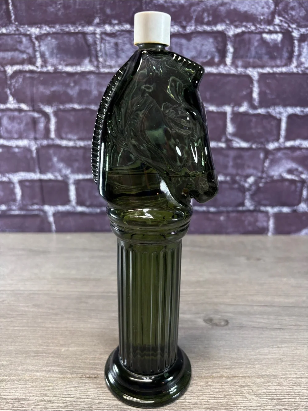 Set of Vintage Avon Pony Post Decanters